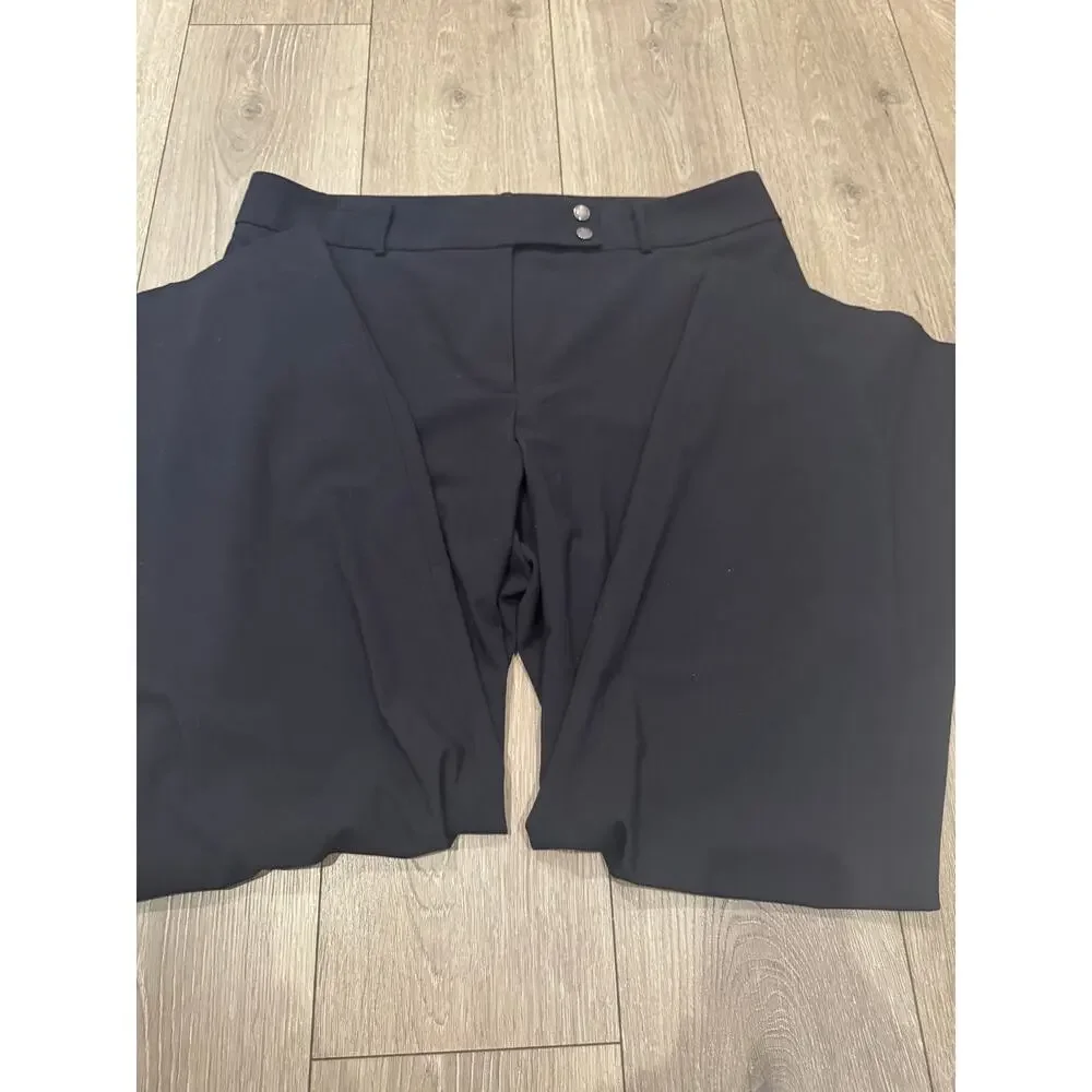 Calvin Klein Curvy Fit Black Dress Pants Women’s Size 16 Career Trousers - Picture 2 of 7